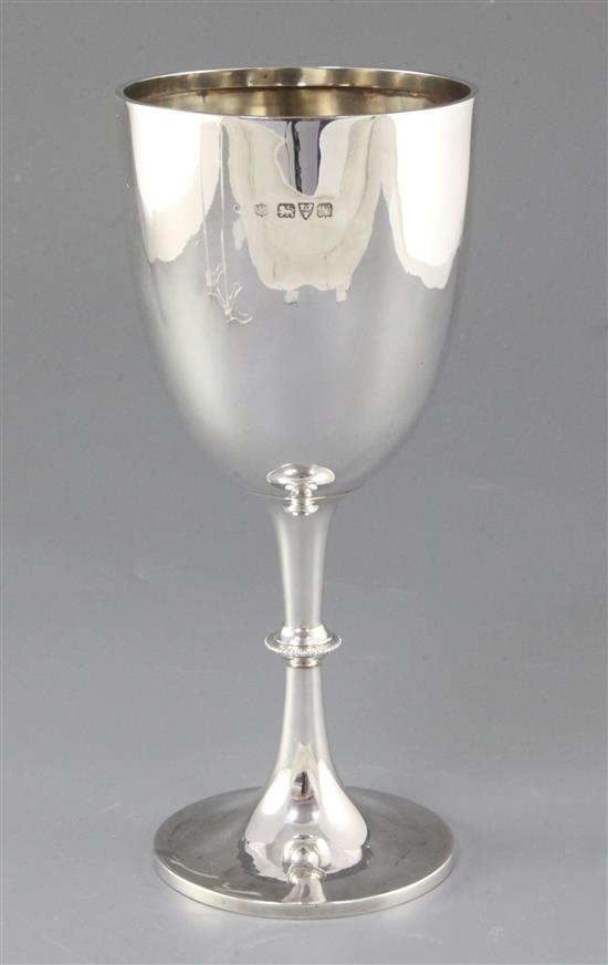 A George V silver trophy cup, by S. Blanckensee & Son, Height 243mm Weight 9.3oz/292grms